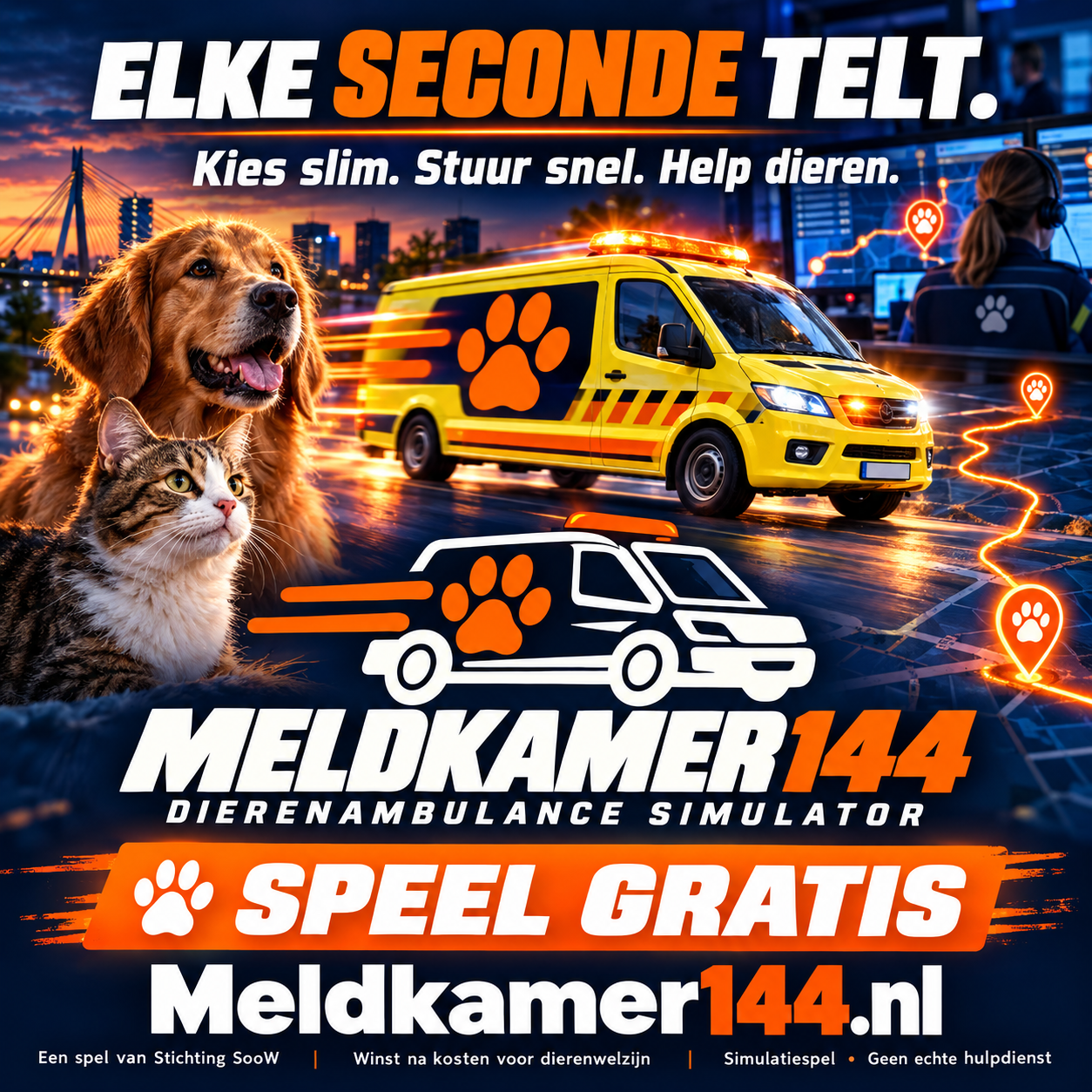 Flyer: Elke seconde telt